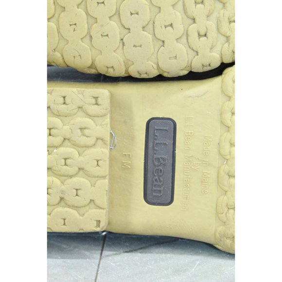 LL Bean 8" Unlined Brown Leather Lace Up Waterproof Ankle Duck Boots M 8 L 10 - Picture 9 of 9